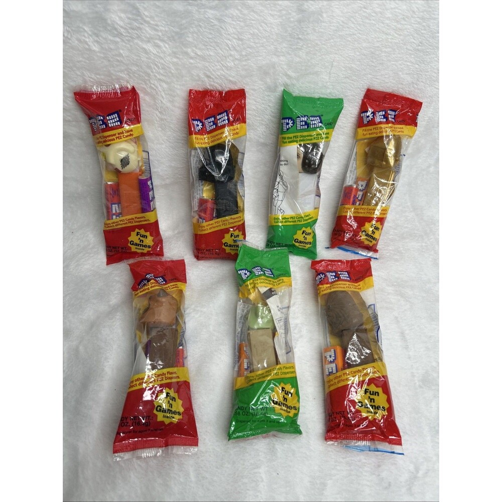 Star Wars Vtg 90’s PEZ Candy Dispensers In Package Lot of 7